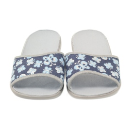 Sapatos femininos Befado chinelos 300D040 chinelos azul cinza azul marinho 4