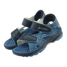 Sapatos infantis de sandálias azuis Rider velcro azul marinho azul 5