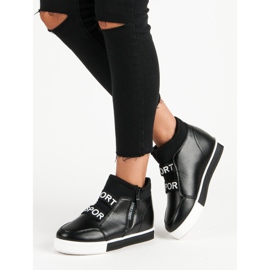 Tênis preto com zíper 2 Tênis preto com zíper 2