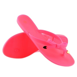 Chinelos Meliski Fuchsia D2D neon rosa 1