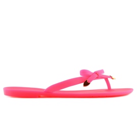 Chinelos Meliski Fuchsia D2D neon rosa 2
