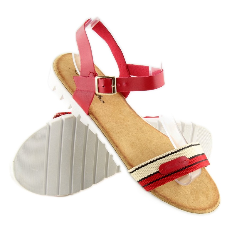 Sandálias femininas vermelhas S25 vermelho 2