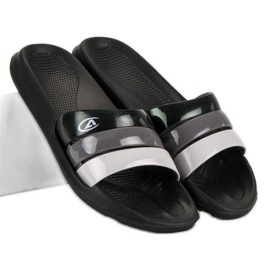 American Club Chinelos de piscina americanos preto 2
