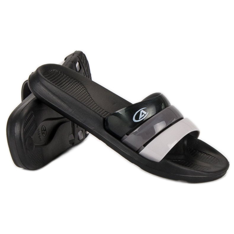 American Club Chinelos de piscina americanos preto 1