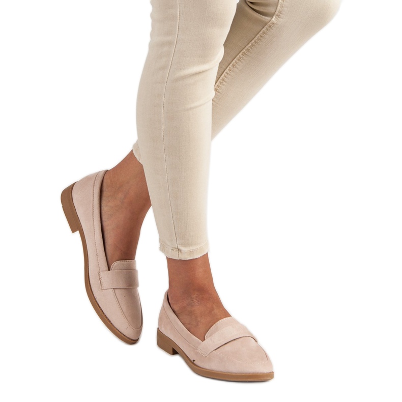 Small Swan Mocassins de camurça marrom 2