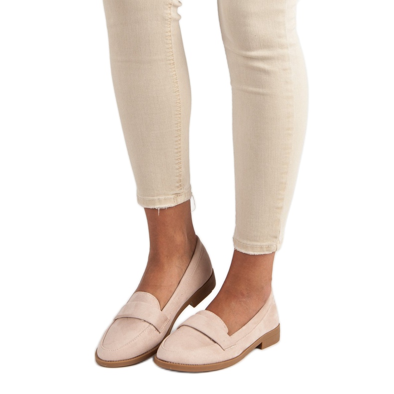 Small Swan Mocassins de camurça marrom 1