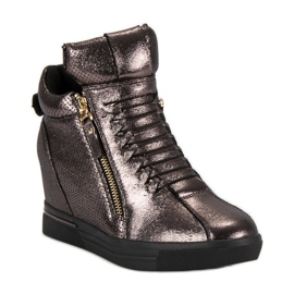 Tênis cinza escuro multicolorido 1