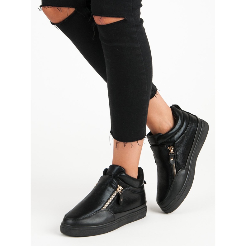 Lgm Tênis preto com zíper 2 Lgm Tênis preto com zíper 2