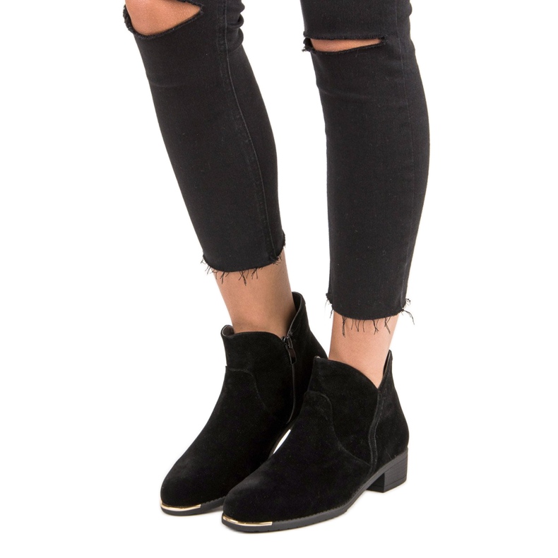 Botas de cowboy de mulher preto 1
