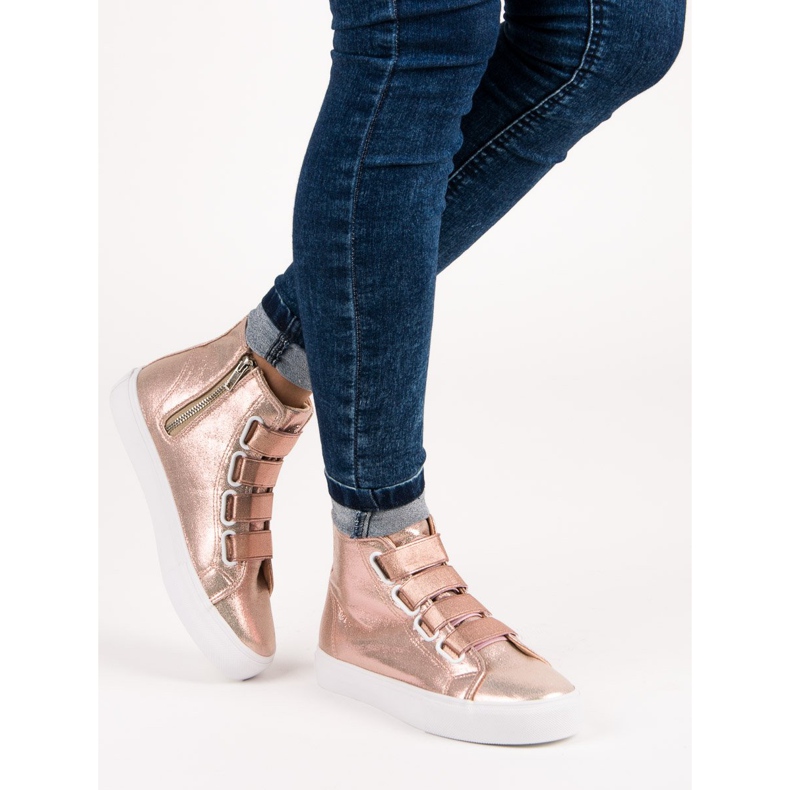 Tênis rosa com elástico 1