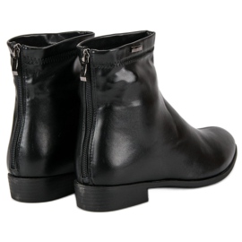 Botins pretos com zíper 2