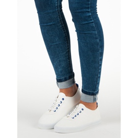 Kylie Tênis Openwork Tied branco 1