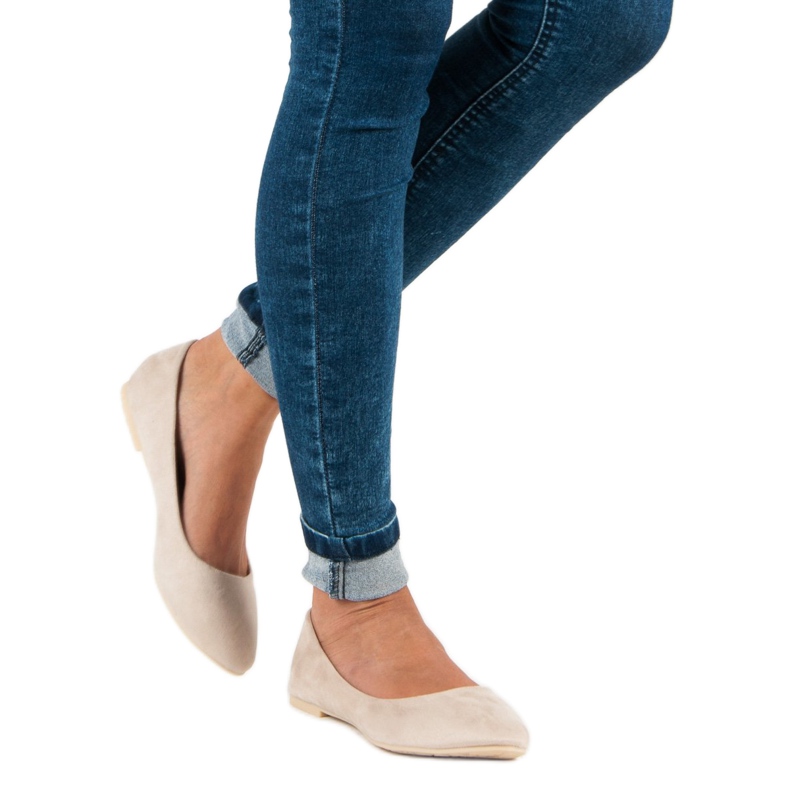 Seastar Bailarinas de camurça bege 2