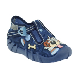 Chinelos Befado 110p322 em colchetes com cachorro azul laranja azul marinho 1 Chinelos Befado 110p322 em colchetes com cachorro azul laranja azul marinho 1