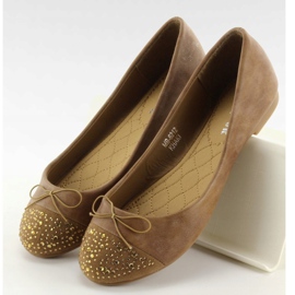 Bailarinas com jatos caqui MB-6212 cáqui 1 Bailarinas com jatos caqui MB-6212 cáqui 1