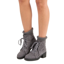 Seastar Botas cinzentas com atacadores cinza 2