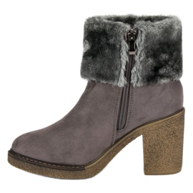 Seastar Botas de camurça com pele cinza 1