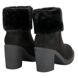 Seastar Botas de camurça com pele preto 1
