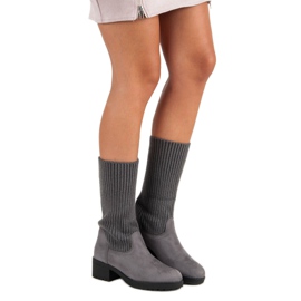 Seastar Botas de cano alto cinza 2