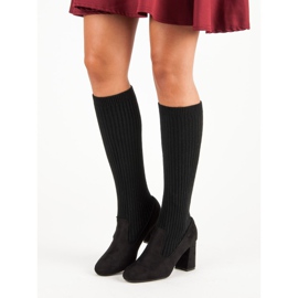 Seastar botas pretas ajustadas preto 2