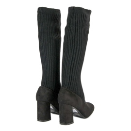 Seastar botas pretas ajustadas preto 1