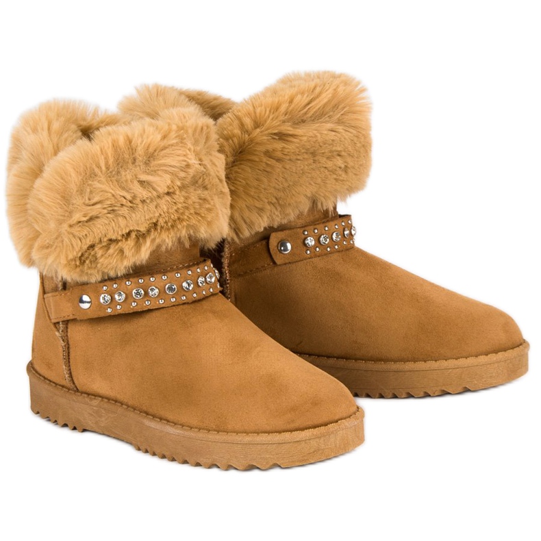 Seastar Mukluki com pelo castanho 2