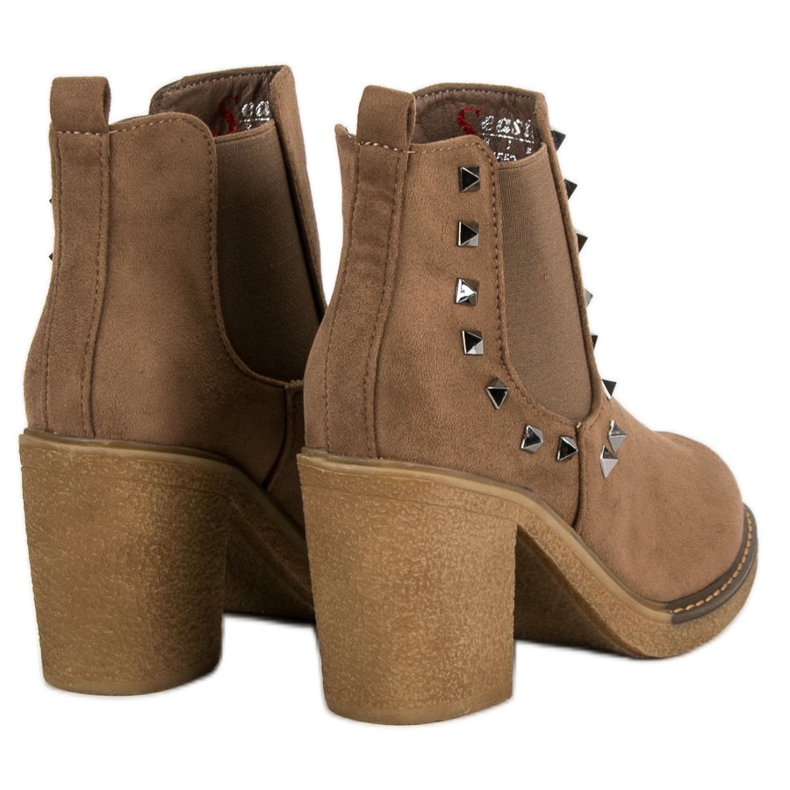 Seastar Botas com tachas castanho 2 Seastar Botas com tachas castanho 2