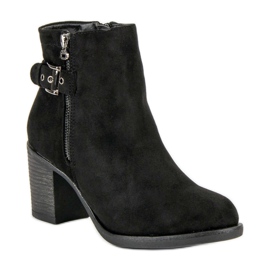 Small Swan Botas femininas elegantes preto 1