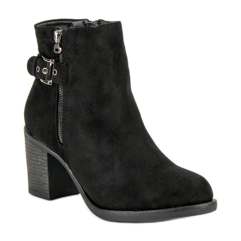 Small Swan Botas femininas elegantes preto 1
