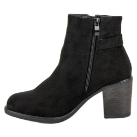 Small Swan Botas femininas elegantes preto 2