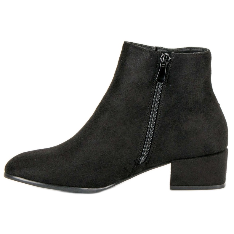 Botas baixas femininas preto 1