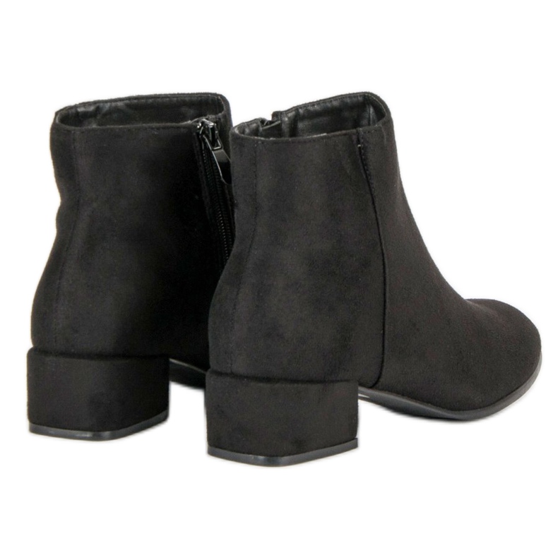 Botas baixas femininas preto 2