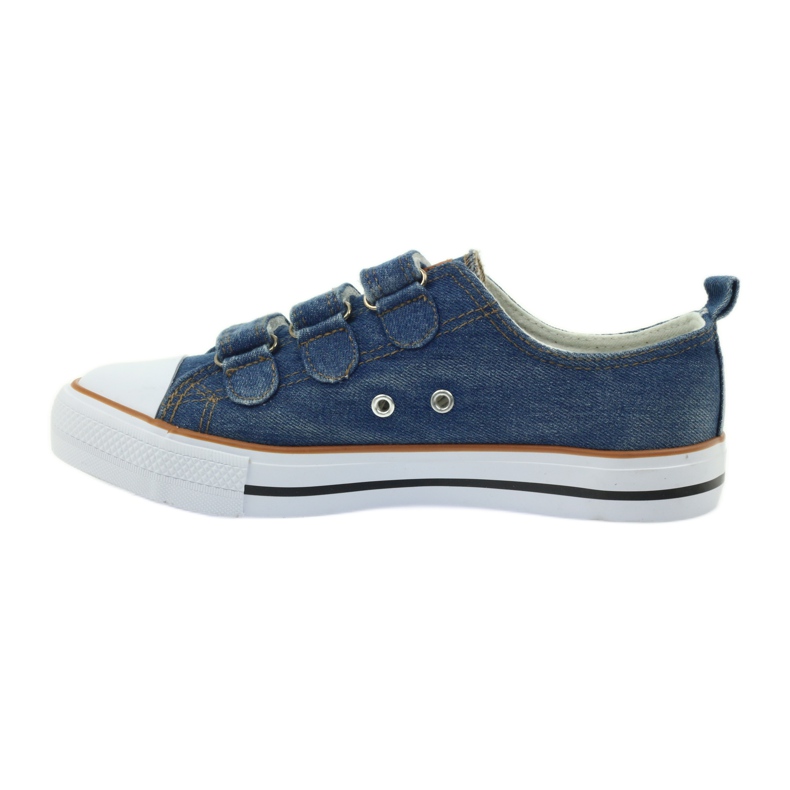 American Club Tênis jeans dk com velcro azul 2