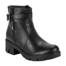 Small Swan Botas pretas de outono preto 1 Small Swan Botas pretas de outono preto 1