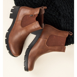 Small Swan Botas marrons Chelsea marrom 2