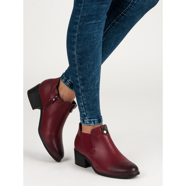 Vinceza Botas bordeaux vermelho 1