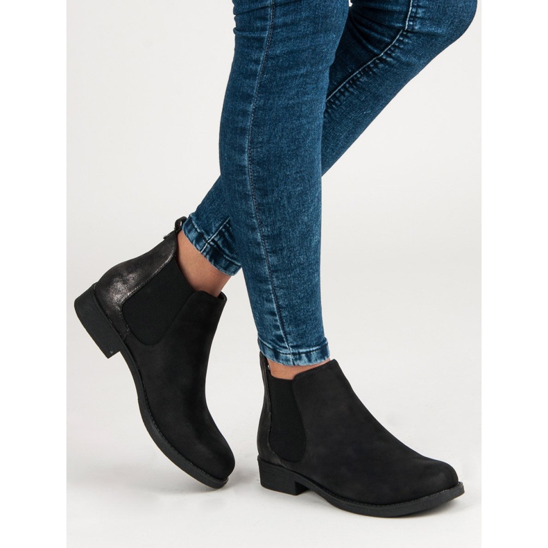 Filippo Botas casuais femininas Chelsea preto 2