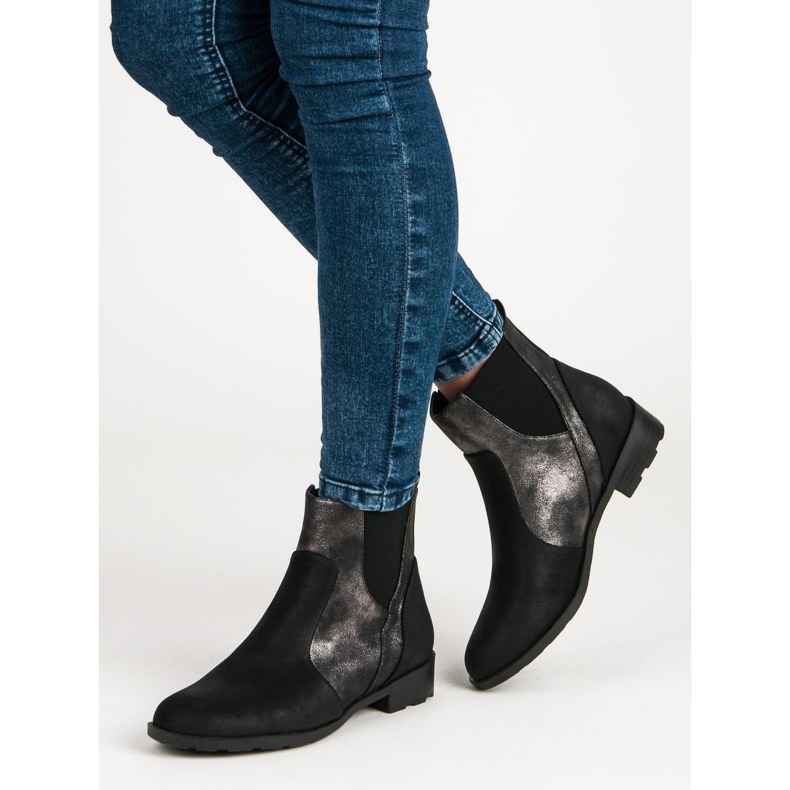 Filippo Botas Chelsea de mulher elegantes preto 1