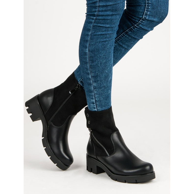 Filippo Botas confortáveis ​​com protetor preto 2