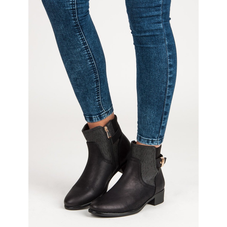 Vinceza botas de outono femininas preto 2