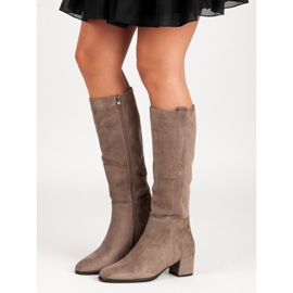 Filippo Botas bege de salto alto 1