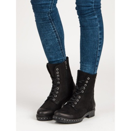 Trabalhadores de couro preto VINCEZA 1