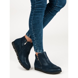 Filippo Botas femininas elegantes azul 2