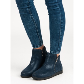 Filippo Botas femininas elegantes azul 1