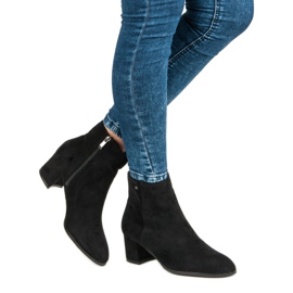 Filippo sapatos femininos de camurça preto 2