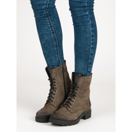 Bota com cadarço VINCEZA verde 1
