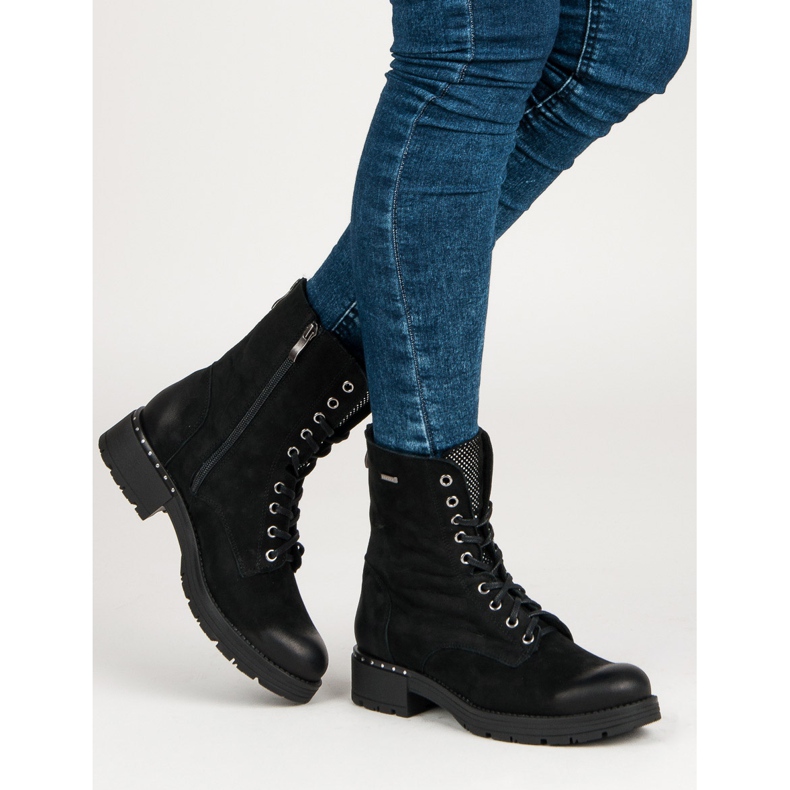 Bota com cadarço VINCEZA preto 2 Bota com cadarço VINCEZA preto 2