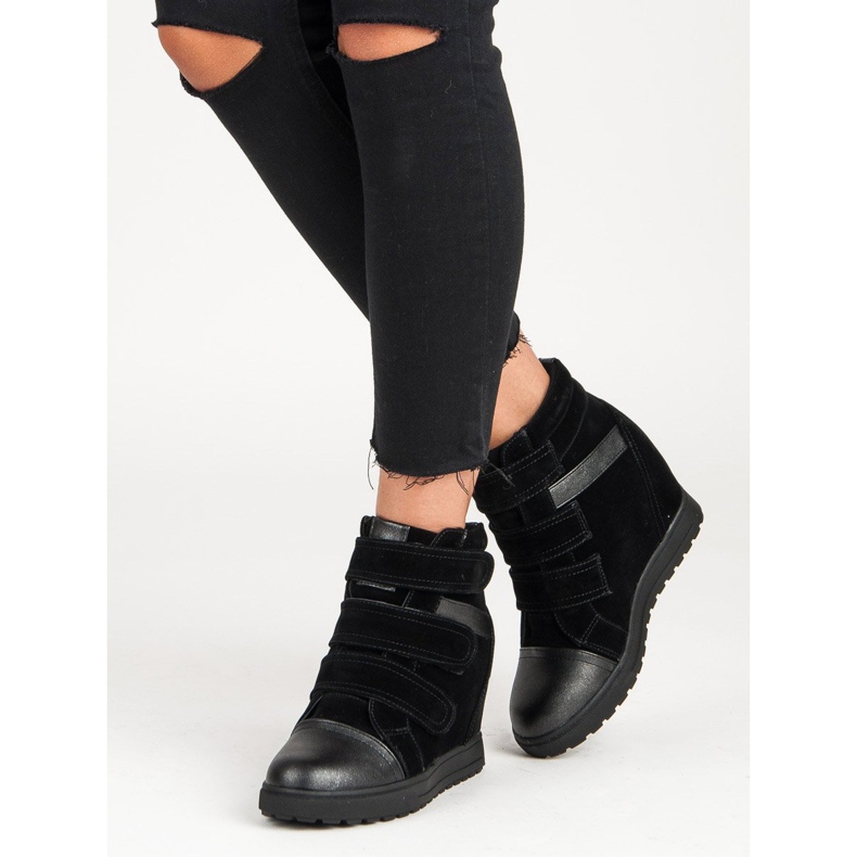 J. Star tênis preto de velcro 2