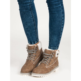 Filippo Botas de pele de carneiro castanhas castanho 1