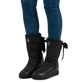 Seastar Botas de neve pretas elegantes preto 1